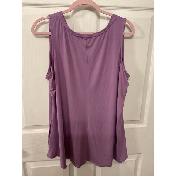 LOGO by Lori Goldstein Bundle (2) Viscose Spandex Tunic Tanks , XL - Picture 14 of 14